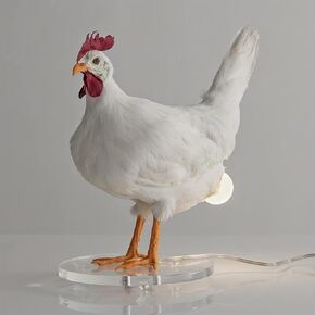 Chicken Egg lamp,3D Chicken Table lamp,Lifelike LED Egg lamp,Resin Chicken Egg Night Light