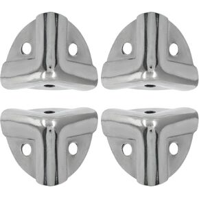 Bivethoi 20 Pcs Metal Box Corner Protectors Bronze Box Corner Edge Guard Metal Edge Guard Cover Decorative Corner Protectors 1.2"x1.2"x1.2" with Mounting Screws