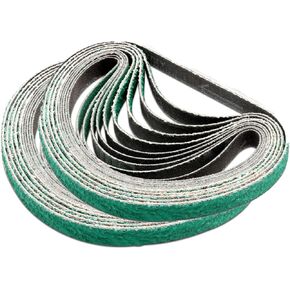 SaferCCTV 3/8 x 13 Inch Zirconium Sanding Belt Corundum Polishing and Sanding Metal Abrasive Belt, 120 Grits for Air Belt Sander, Wood Working, Metal Polishing, Derusting, 20Pack