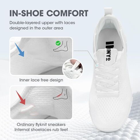 INYO Womens Sneakers Walking Lightweight Tennis Shoes No Slip Sports Workout Gym Shoes for Running in Saudi Arabia