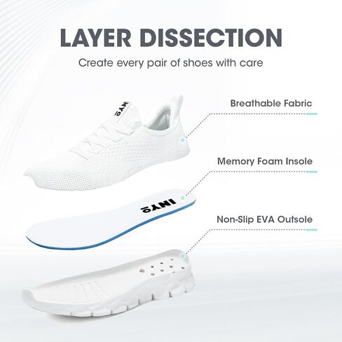 INYO Womens Sneakers Walking Lightweight Tennis Shoes No Slip Sports Workout Gym Shoes for Running in Saudi Arabia