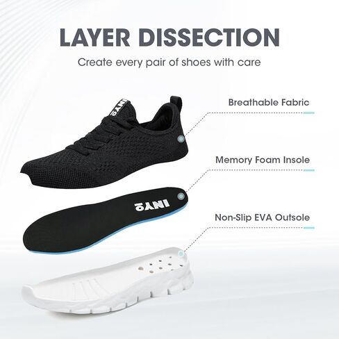 أحذية Inyo Womens Sneakers Walking خفيفة الوزن تنس لا in Kuwait