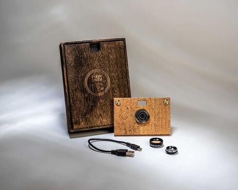 Paper Shoot Camera | Deluxe Camera Set - Cork (Plain), Black in Saudi Arabia