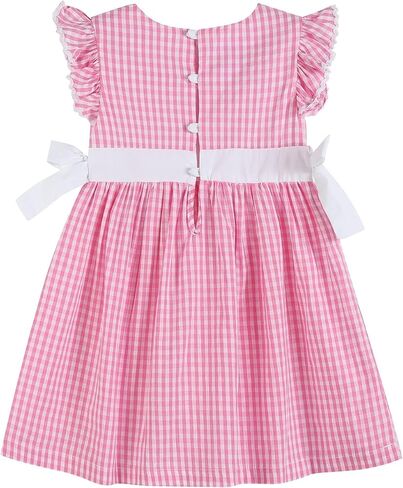 Lil cactus Baby Girls Ruffle Dress with Bows in Kuwait