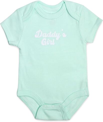 Baby Essentials Baby Girls 6 Piece Bodysuit Set in Kuwait