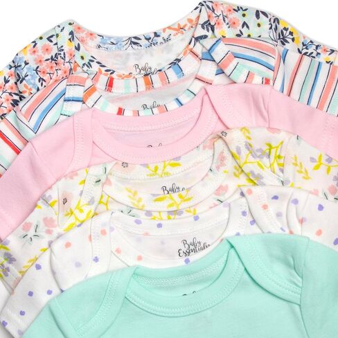Baby Essentials Baby Girls 6 Piece Bodysuit Set in Kuwait