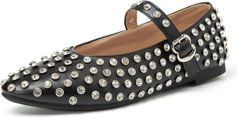 Women's Ballet Flats Shoes for Women Ballet Flats Mary Jane Flats Round Toe Comfortable Dressy Ballet Flats with Buckle Strap in Saudi Arabia
