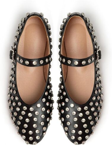 Women's Ballet Flats Shoes for Women Ballet Flats Mary Jane Flats Round Toe Comfortable Dressy Ballet Flats with Buckle Strap in Saudi Arabia