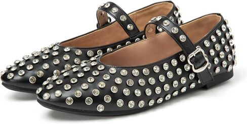 Women's Ballet Flats Shoes for Women Ballet Flats Mary Jane Flats Round Toe Comfortable Dressy Ballet Flats with Buckle Strap in Saudi Arabia