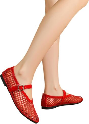 Women's Ballet Flats Shoes for Women Ballet Flats Mary Jane Flats Round Toe Comfortable Dressy Ballet Flats with Buckle Strap in Saudi Arabia