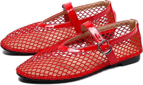 Women's Ballet Flats Shoes for Women Ballet Flats Mary Jane Flats Round Toe Comfortable Dressy Ballet Flats with Buckle Strap in Saudi Arabia
