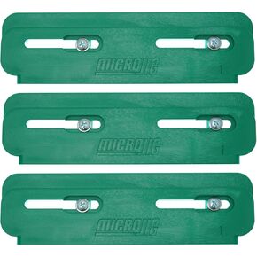 MICROJIG Matchfit Edge Guide (3-Pack) for Dovetail Track System - Low Profile, Precise Workholding Solition for Woodworking, CNC, Hand Planing, CN-P1K3
