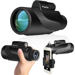 Monocular 12x50 High Power Monocular Telescope for Adults with Smartphone Adapter, FMC Lens & BAK4 Prism, for Bird Watching, Hunting, Hiking, Camping and Concerts