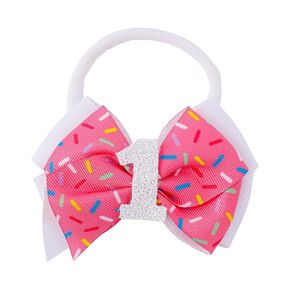 عيد ميلاد شعر القوس للبنات ، مقطع شعر وردي لطيف 1st Baby Conditi Haird Bow Conditi Hair Bow Bird Birddrid