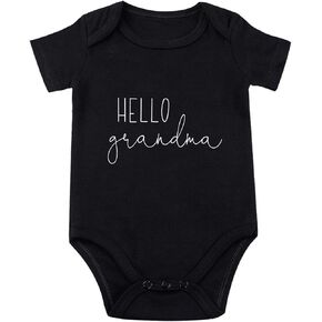 Hello Grandma Pregnancy Announcement Baby Bodysuit Grandma Bodysuit for Baby I Love Grandma Baby Clothes
