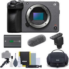 Sony Cinema Line FX30 Super 35 Camera Bundle with Digital Multi-Interface Shotgun Microphone, 2280mAh Rechargeable Battery, and Camera System Gadget Bag with Accessory (4 Items)