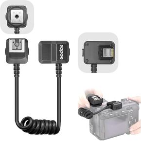 Godox GAC-IC13 Multi Interface Shoe Extension Cable for Sony Camera, 50CM Hot Shoe Adapter for Microphone Professional Audio Connectivity
