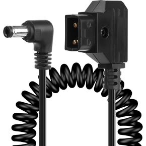 Cerrxian D-TAP إلى كابل ملفوف DC 12V الأيمن ، استبدال DTAP إلى 12V DC5525 برميل كابل مقبس أنطون باور ، KIPRO LCD ، السحر الأسود إلخ.