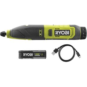 RYOBI RPC4-120G 4V Cordless Power Carver Tool (1 x 4V 2.0Ah), Hyper Green