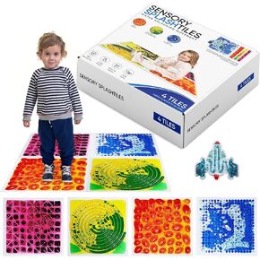 Sensory Tiles for Children with Autism-Therapeutic, Engaging Floor Mats Designed for Sensory Rooms, Educational, Colorful, Safe & Durable, Easy Setup and Ideal for Cognitive Development and Sensory