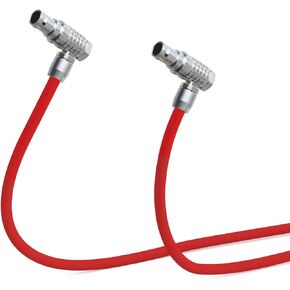 Alvin's Cables Right Angle 2 Pin to 2 Pin Power Cable for Teradek Bond Z CAM E2, for ARRI Alexa, Ultra Soft 45cm|18inches