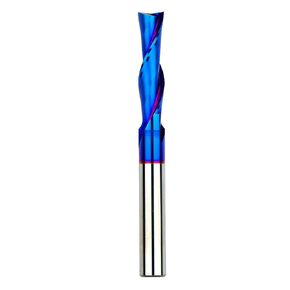 5PCS Set Solid Carbide Router Bit Set Up Cut Spiral Bit 2 Flutes with 1/4" CD X 1" CL X 1/4" Shank BRU225