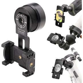 Smartphone Photo Adapter for Scopes – Capture Photos & Videos with Telescopes, Monoculars, Binoculars, and Spotting Scopes – Lightweight Aluminum Design