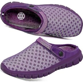 Hsyooes Mens Womens Mules & Clogs Garden Shoes Summer Breathable Mesh Slippers Non-Slip Outdoor Beach Sandals Unisex