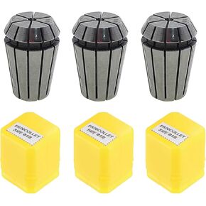 AnRui ER20 Collet Chuck 1/8" Spring Collet for CNC Engraving Machine Milling Lathe Chuck Tool, 3Pcs