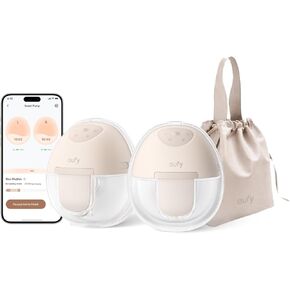 eufy Wearable Breast Pump E10, Hands-Free Electric Breast Pump with App Control, Personalized Smart Rhythm, Hospital Grade Suction for More Milk, Portable,17mm - 24mm Flanges, Leak-Proof & Ultra-Quiet