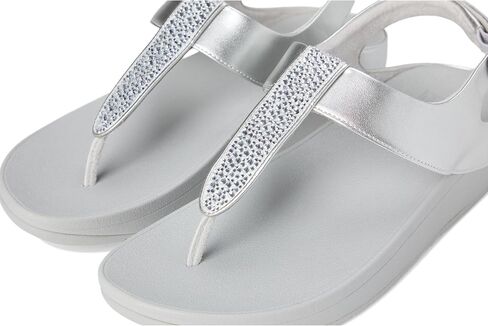 FITFLOP FINO CRYSTAL MIX T-Strap Sandals Wedge in Saudi Arabia