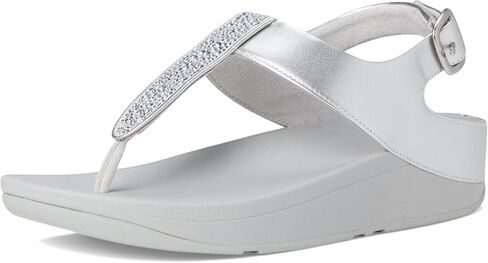 FITFLOP FINO CRYSTAL MIX T-Strap Sandals Wedge in Saudi Arabia