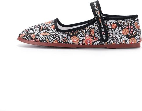 Women's Classic Chinese Mary Jane Shoes Slippers China Doll Flats Buckle Slip On Kung Fu Shoes in Kuwait
