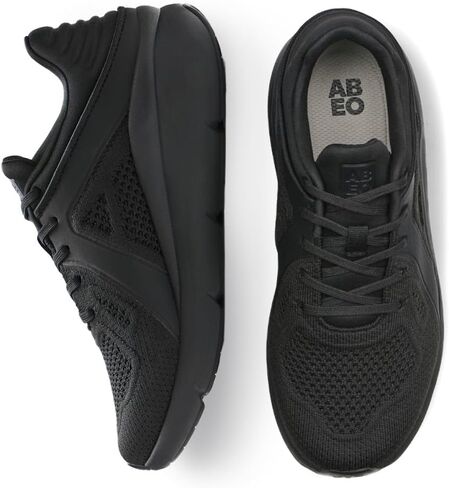 Abeo MXV Shift Walking Shoes for Women | تخفيف التهاب اللفافة الأخمصية | أحذية العظام للنساء | إدراج تقويم العظام القابل للإزالة الأسود 10 عريض in Kuwait