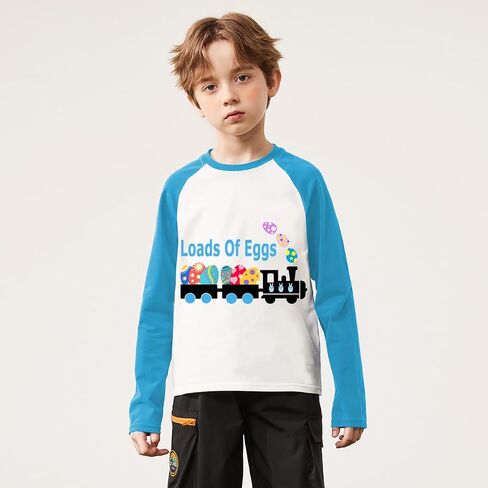 Ddsol Toddler Boy Day Day Shirt Bunny Outfit Monster Truck Egg Hunt Tshirt Long Sleeve Rabbit Clother Kid Tope Top in Saudi Arabia