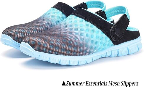 Hsyooes Mens Womens Mules & Clogs Garden Shoes Summer Breathable Mesh Slippers Non-Slip Outdoor Beach Sandals Unisex in Kuwait