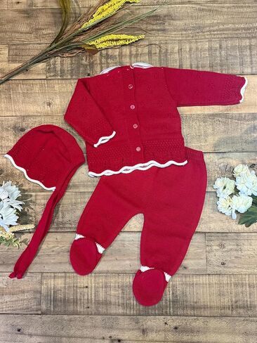 ملابس متماسكة من 3 قطع مع أقواس للأولاد والبنات - صنع في إسبانيا in Kuwait