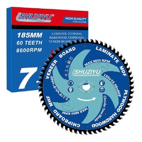 12"(305MM)-120T, Super Thin Kerf 0.087", Arbor 1", Anti-Stick Coating, Circular Saw Blade, FRAMING&Ripping, for Laminate, Veneer Board, Plywood, Hard Wood, MDF and HDF Cutting