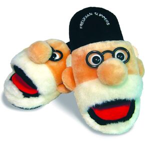 Large Freudian Slippers - Comfy Plush Slip-On Footwear with Sigmud Freud's Head and a Comfortable Built in Sock Tongue