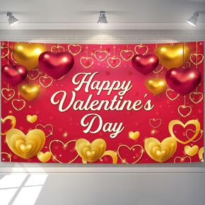 KatchOn, Happy Valentines Day Banner - XtraLarge, 72x44 Inch | Valentines Backdrop, Valentines Decor | Valentines Day Backdrop, Valentines Decorations | Valentines Banner, Valentines Day Decorations