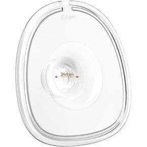 NCVI Silicone Flange 24mm Compatible with Hands Free Breast Pump 8111/8131, Original Wearable Breastfeeding Pump Shield Replacement Accessories, 1 PC
