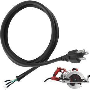 95104L for SKIL Saw Replacemen Cord with SPT77WM SPT78W SPT70WM SPT70V SPT55 Circular Saw Heavy Duty Durable Power Cord for SKILSaw Worm Drive Saw Power Tools Parts