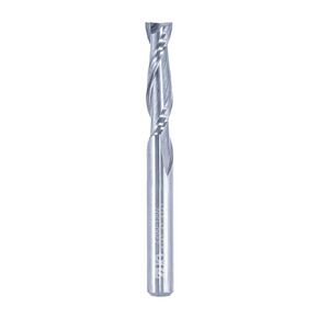 ZUQ Up-Cut Spiral Router Bit | Z200-1302 - 3/16" Dia, 3/4" Cutting Height, 1/4" Shank, Uncoated (Bright) Solid Carbide CNC Router Wood Bits Smooth Cut for All Types of Wood (3/16")