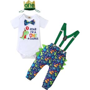 Baby Boy 1st Birthday Funny Christmas Cake Smash Outfit Bow Tie Bodysuit Y Suspenders Pants Clothes set