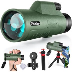 High-Definition 12x50 Monocular for Adults - Includes Smartphone Adapter, Tripod & Hand Strap - Premium BAK4 Prism & FMC Lens - Ideal for Bird Watching, Sports, Hiking, and Travel