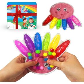Color Sorting Toys for Toddlers, Fine Motor Skills Sensory Toys, Montessori Learning Toys for Preschool Learning Activitie, Sensory Activity Toys for Kids 3+ and Adults