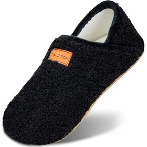 House Slippers for Women Soft-Lightweight House Shoes Men’s Furry Slippers Socks with Rubber Sole for Indoor Outdoor Use