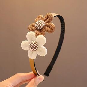 Small child non-slip hairband 3d flower bow decoration children's hairband suitable for parties birthday gifts headwear