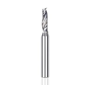 KEENTECH CNC Spiral Router Bit O Flute Up Cut 3/8 Shank, 3/8 Cutting Diameter, 1-5/8 Cutting Depth, Industrial Solid Carbide End Mill Bit for Custom Furniture, High Precision Cutting & Carving