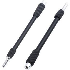 2 Piece Flexible Extension Bar Magnetic Shaft Hex Shank Socket for 4mm Precision Screwdriver Bits Holder